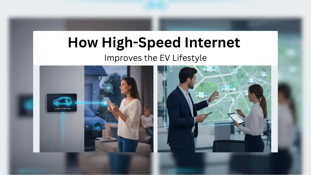 EV users relying on vasai cable internet for smart home charging and navigation