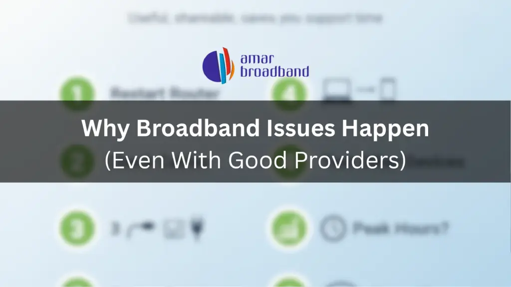 Amar Broadband Vasai explaining why vasai cable internet issues happen.
