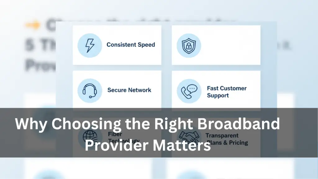 Guide on selecting the best broadband in Vasai by Amar Broadband.
